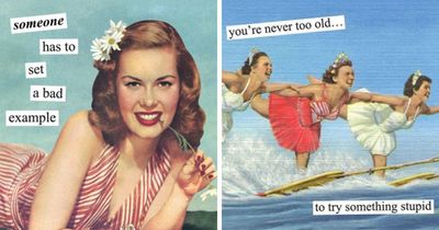 This Instagram Page Transforms Women Vintage Photos Into Hilariously Relatable Memes (28 Pics)