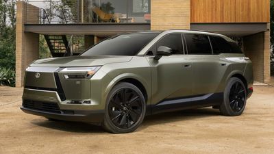 Lexus Debuts Its First Three-Row Electric SUV, Complete With Fake V10 Sound