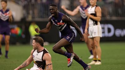 Freo unleash five-goal burst to sink Hawks in thriller