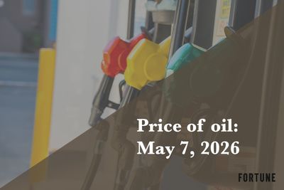 Current price of oil as of May 7, 2026