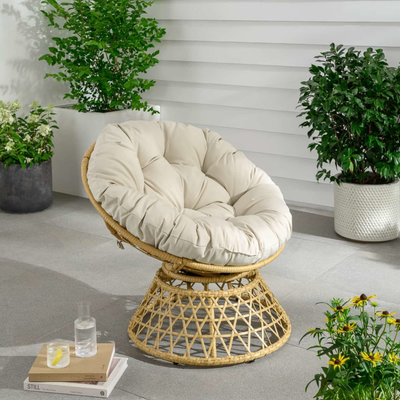 B&M’s Hampshire garden swivel chair is a dead ringer for this sold-out George Home alternative – it’s also £99 cheaper
