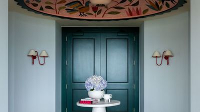 This Entryway Uses Farrow & Ball’s Borrowed Light to Prove Bold Color Can Feel Calm and Dramatic at Once