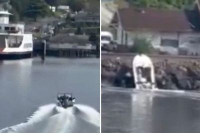 Man, 21, almost hits two ferries after passing out ‘drunk’ behind wheel of boat