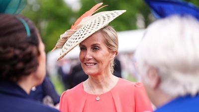 No, raffia accessories aren't too casual - Duchess Sophie just styled hers to perfection with her go-to midi dress at a garden party