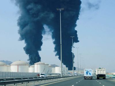 UAE says countering Iranian air attack