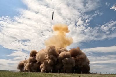 Putin tests new nuclear ballistic missile and claims it could enter combat this year