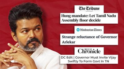 Editorial backlash grows as governor stalls Vijay’s claim to form government