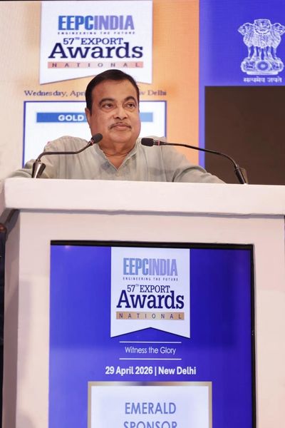 Nitin Gadkari presents 57th EEPC India national awards for export excellence