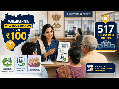 Will registration at Rs 100 in Maharashtra: Why homeowners in cooperative societies, senior citizens should not delay estate planning