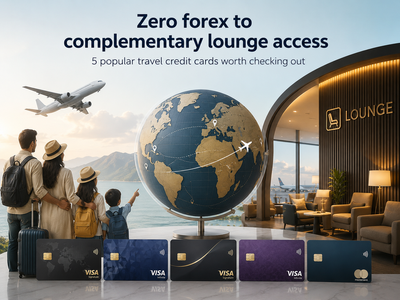 Zero forex to complementary lounge access: 5 popular travel credit cards worth checking out