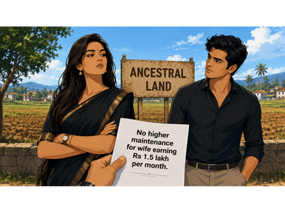Wife earning Rs 1.5 lakh per month sought higher maintenance citing husband’s one acre land and ancestral property; HC refused higher maintenance on this ground