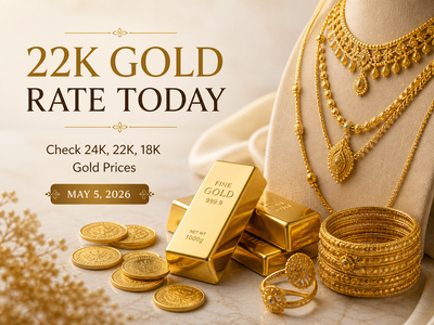 22k gold rate today: Check 24k, 22k, 18k gold prices (May 5, 2026) on IBJA, Malabar Gold & Diamonds, Joyalukkas, Tanishq and Kalyan Jewellers