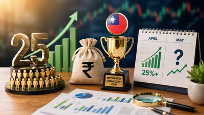 25 equity MFs deliver over 25% in April; Nippon India Taiwan Equity Fund tops list. Will momentum continue in May?