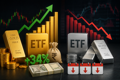 Gold ETF inflows jump 34% to Rs 3,040 crore in April; silver ETFs log third straight outflow