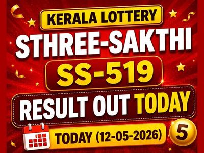 Kerala Lottery Sthree-Sakthi SS-519 result out today (12-05-2026); Check ₹1 crore prize winning number and full list here