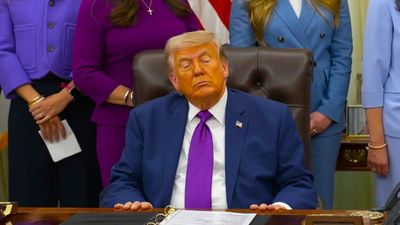 Not even RFK Jr’s passionate speech about teenage sperm can keep Donald Trump from dozing off at work