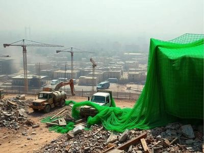 Delhi air pollution update: Govt introduces new 100 GSM rule for green nets to fight construction dust