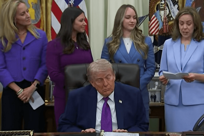 White House Attacks Reporters for Spreading Photos of Trump Sleeping in Oval Office