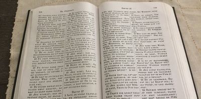 The Cherokee Bible, one of the language’s first books, is a window between worldviews