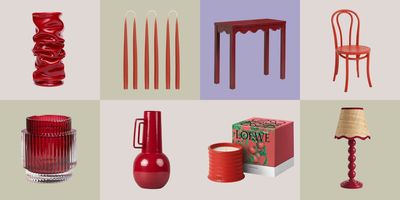 This Month’s Color Crush? Pomegranate Pop — These Chic, Rich Red Buys Will Bring Drama Back Into Interiors, According to a Stylist