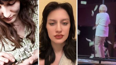 Midnight ballerina films elderly woman on the pole getting showered with dollar bills. Then they get up there—and get crickets: ‘I paid $100 to work’