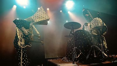 "It's Muppets-level joie de vivre, bodies sailing over shoulders, legs flailing, hands held aloft in triangles. It’s smart. It’s funky. And it really rocks." Viral sensations Angine de Poitrine dazzle, confuse and delight at debut London show