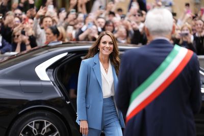 In Pictures: Kate takes solo trip to Italy on mission for early years education