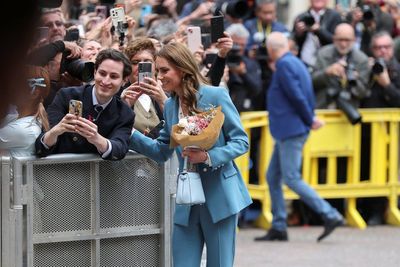 Princess of Wales greeted by fans as she arrives for first solo trip abroad since cancer treatment