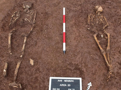 Archaeologists discovered ancient burials, a Roman well, and a 1,000-year-old Anglo-Saxon home during the Newark bypass excavations