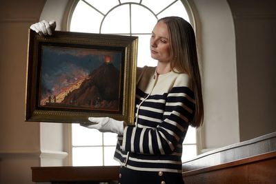 Image of Vesuvius erupting by painter said to have witnessed it fetches £25,000