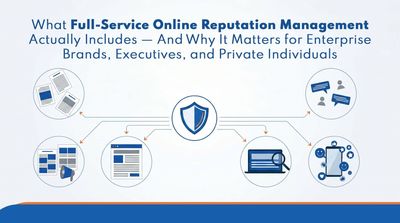 What Full-Service Online Reputation Management Actually Includes — And Why It Matters for Enterprise Brands, Executives, and Private Individuals