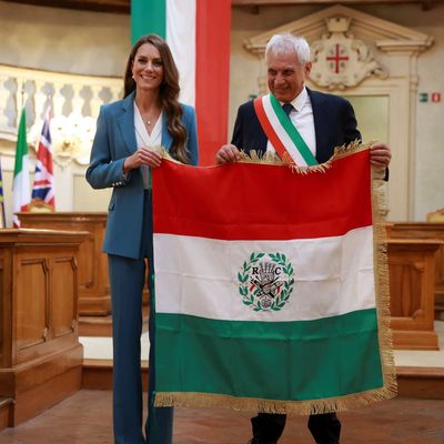 Princess Kate Wears a Trendy Summer Suit With a Secret Meaning On Visit To Italy