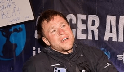Olly Murs 'collapses' on gruelling third day of Soccer Aid challenge after breaking toenail