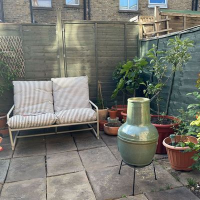 Sorry, fire pits, this is the stylish outdoor heating solution I'm using to keep warm in the garden on chilly nights this summer