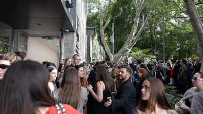Sound the fashion alarm! Style crowd forced to evacuate