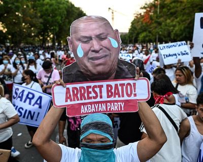 Philippine politician wanted by ICC flees senate after days holed up in building