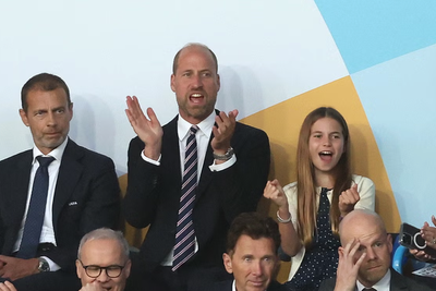 Prince William speaks of Princess Charlotte’s love for football at Windsor Castle ceremony