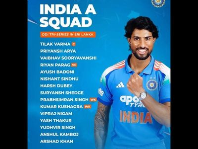 India A squad for Sri Lanka ODI tri-series 2026 announced, Tilak Varma to lead team: Check full team list