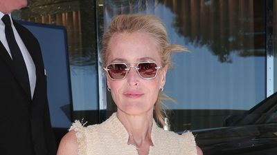 Gillian Anderson's Cannes Film Festival dress is the strongest indicator yet that butter yellow is back