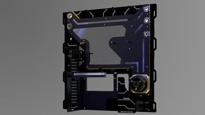 $499 case turns your PC into a liquid cooling masterpiece for your wall — Portal Advanced comes with an integrated distribution plate and reservoir to start of your build