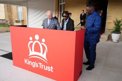 King Charles takes to the DJ decks with Idris Elba at Buckingham Palace garden party