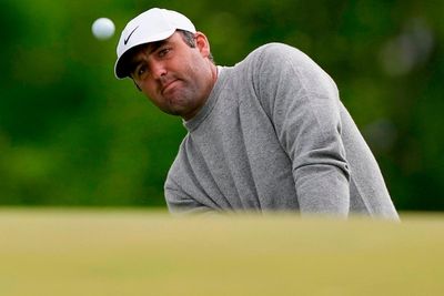 Scottie Scheffler grabs share of US PGA lead while Rory McIlroy struggles