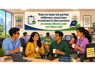 Rules for faster full and final settlement, annual leave encashment & other provisions are already effective under new labour code even without state government notification, know what it means