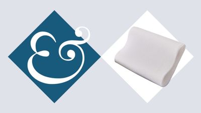 'The Perfect Balance Between Softness and Neck Support' − Shoppers Love This $40 Curved Memory Foam Pillow for Aching Necks