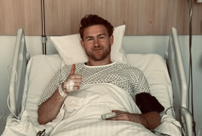 Manchester United star posts picture from hospital bed as World Cup hopes dashed