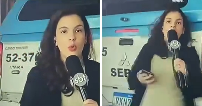 Journalist Hit By Police Car While Reporting Live Leaves Viewers Stunned