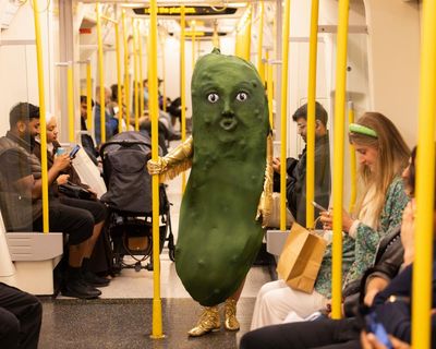 Giant green pickle tells us UK’s Jewish culture month has begun