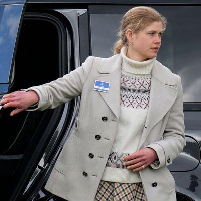 Down-to-Earth Lady Louise Pairs Princess Kate's Sweater With a Zara Skirt as She Works at Equestrian Event