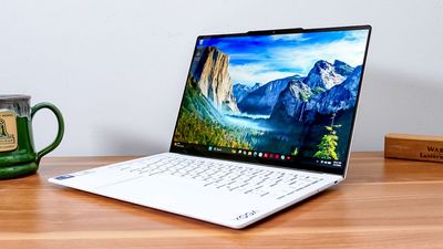 I used the Lenovo Yoga Slim 7i Ultra Aura Edition for a week — this 2-pound OLED ultraportable is my new favorite travel buddy