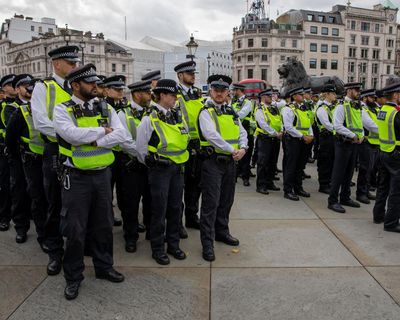 Tens of thousands march through London for far-right and pro-Palestine protests – as it happened